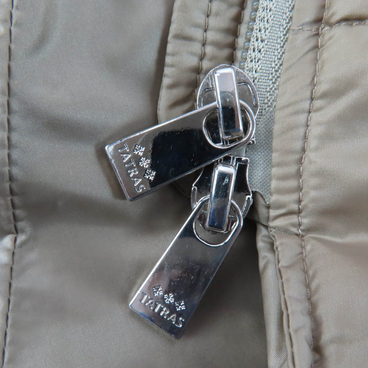 Excellent TATRAS Down vest PANTELLERIA Belt and hood included beige LTK19S4201