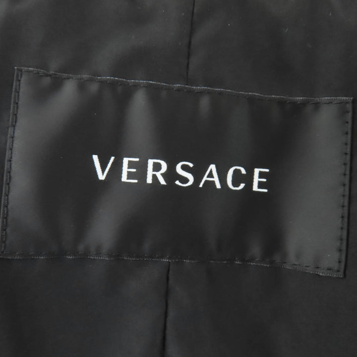 Excellent VERSACE coat Baroque Medusa Pattern Padded Long Jacket 38 1007933