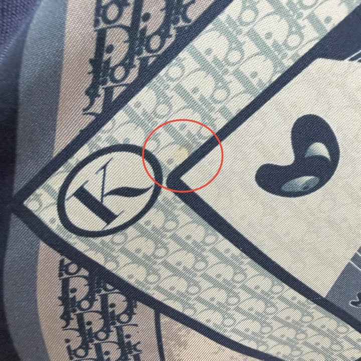 Great DIOR sweater Kenny Scharf playing card motif lightweight Navy