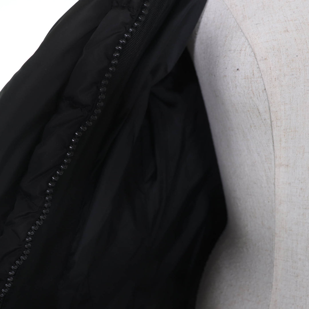 Great MONCLER down coat GRIVE Logo patch, hooded, long length black 2