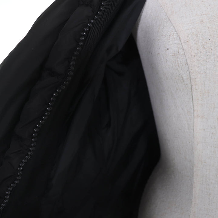 Great MONCLER down coat GRIVE Logo patch, hooded, long length black 2