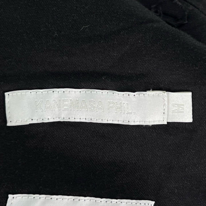 Excellent KANEMASA PHIL. Pants Typewriter Over Pants cargo black mens M IP875460