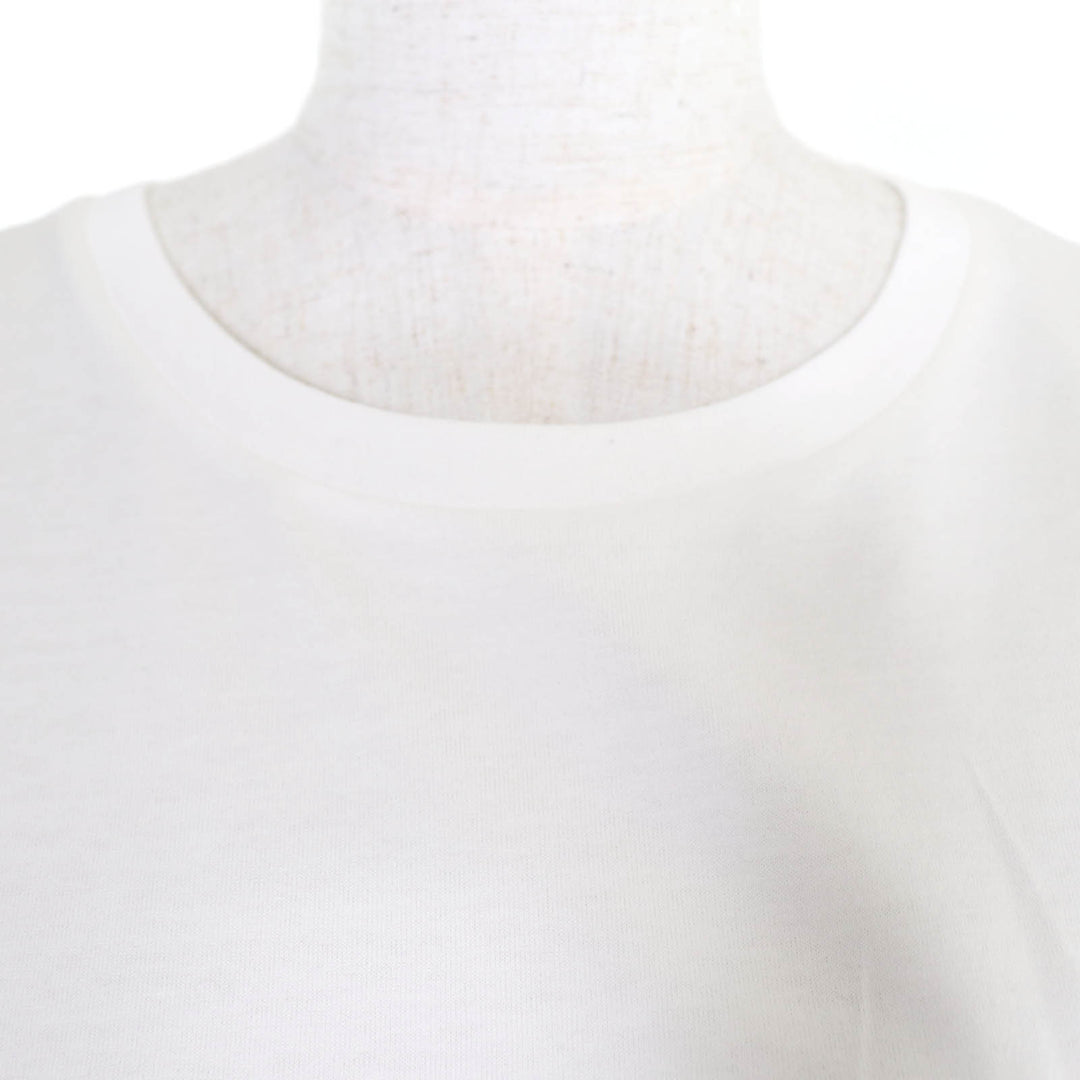 Excellent CELINE Short sleeve T-shirt Triomphe embroidery white S 2X45C671Q