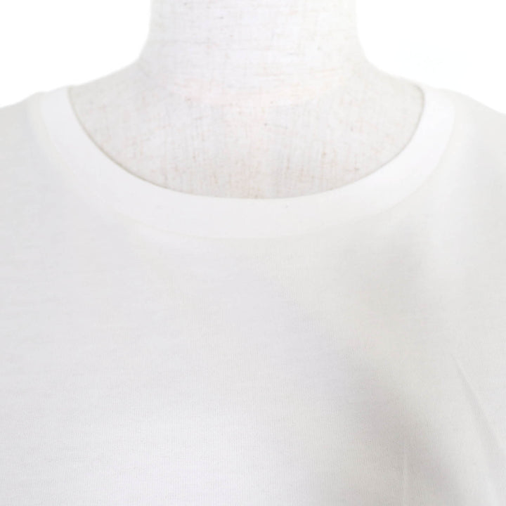 Excellent CELINE Short sleeve T-shirt Triomphe embroidery white S 2X45C671Q
