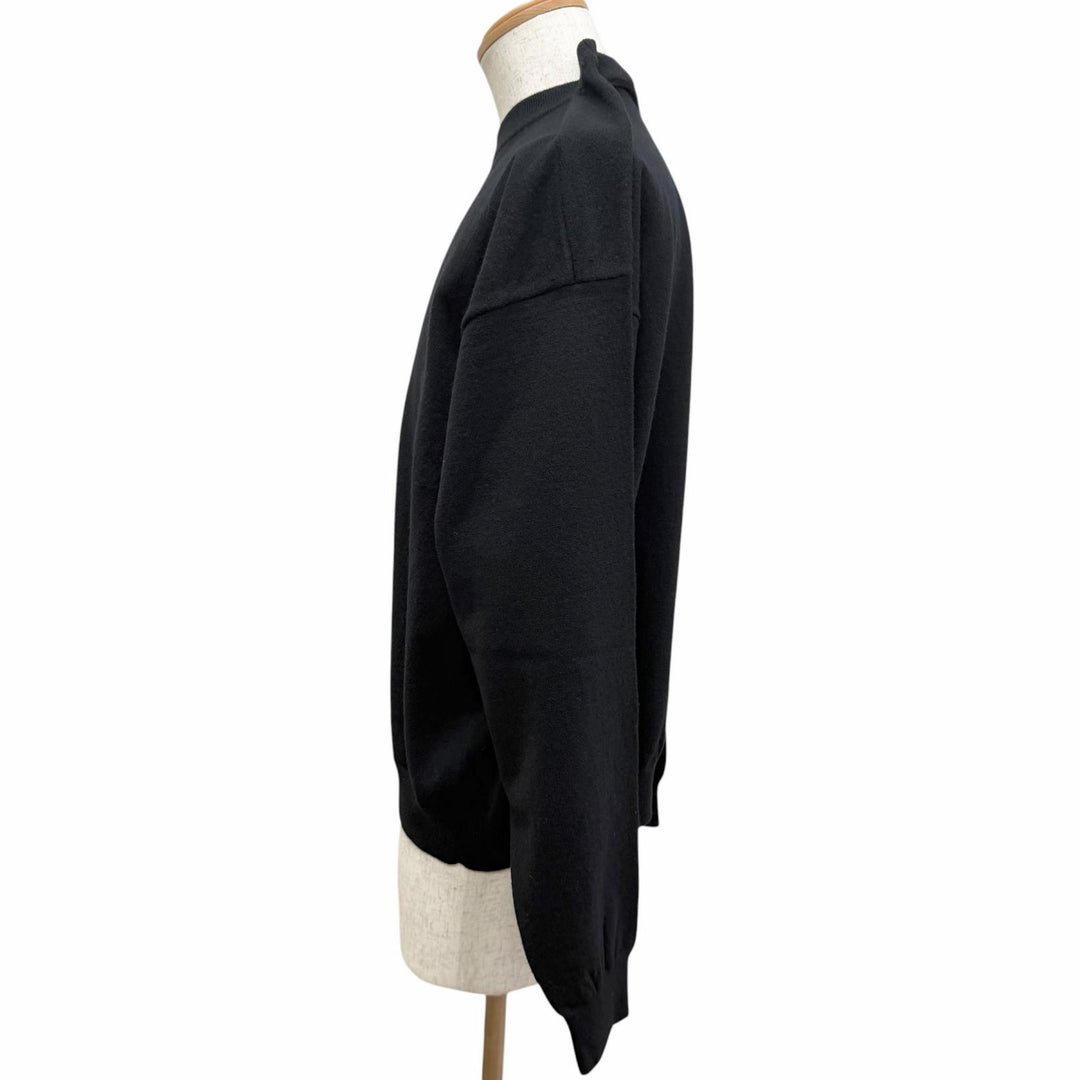 Great BALENCIAGA sweater BB logo embroidered crew neck oversized shirt