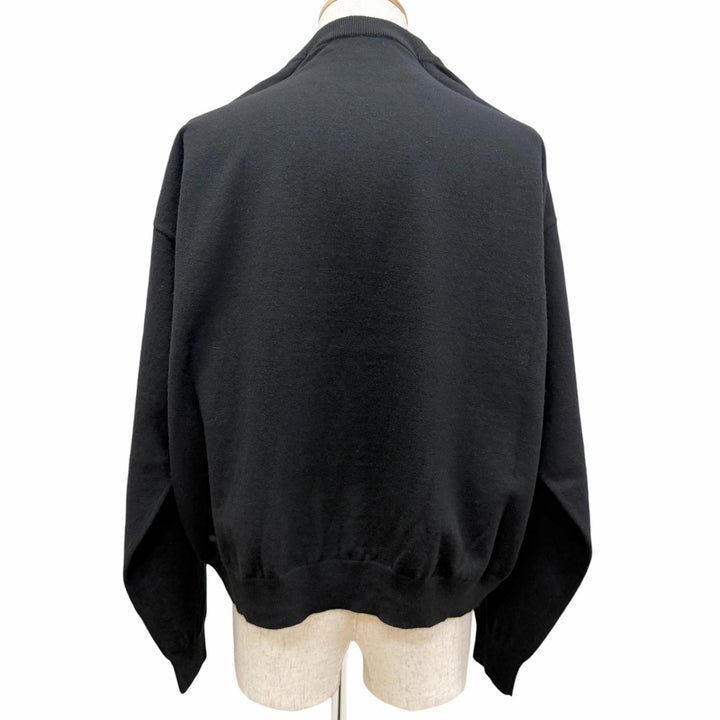 Great BALENCIAGA sweater BB logo embroidered crew neck oversized shirt