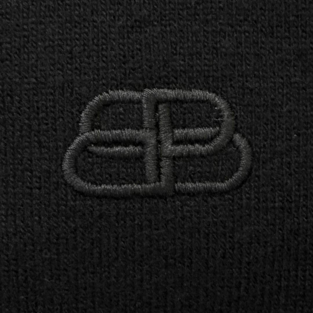 Great BALENCIAGA sweater BB logo embroidered crew neck oversized shirt