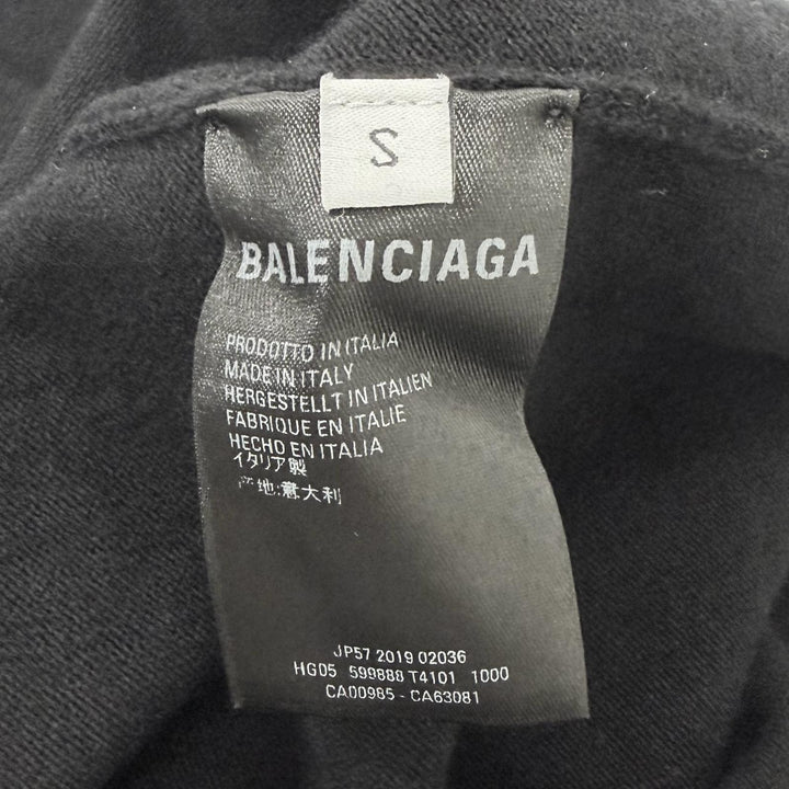 Great BALENCIAGA sweater BB logo embroidered crew neck oversized shirt