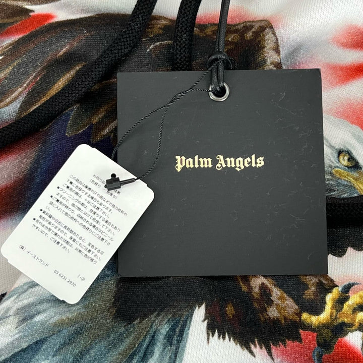 Pristine PALM ANGELS hoodie Eagle Stars and Stripes multicolor cotton mens S