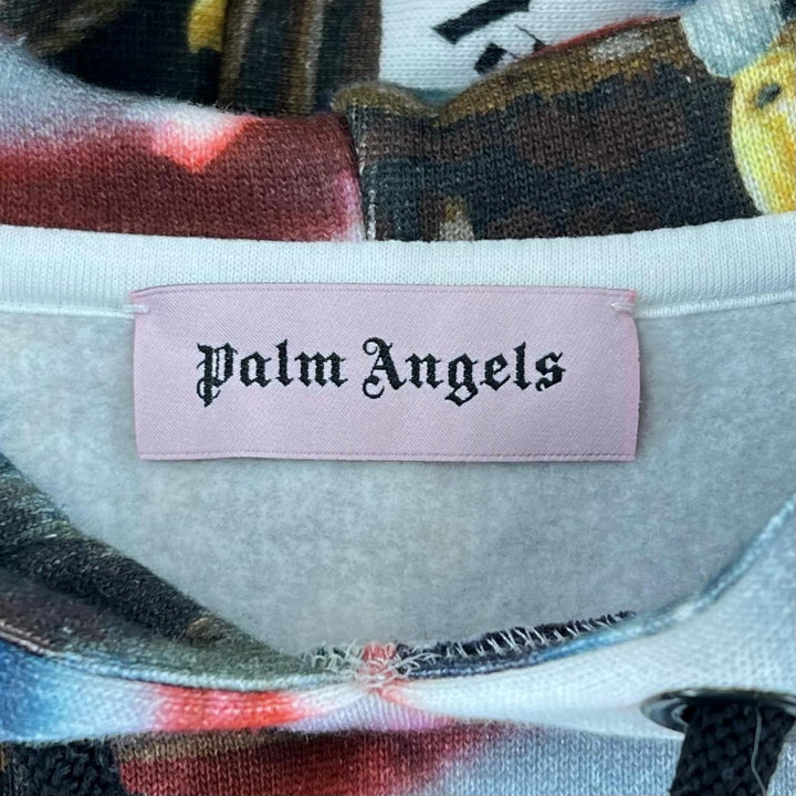 Pristine PALM ANGELS hoodie Eagle Stars and Stripes multicolor cotton mens S