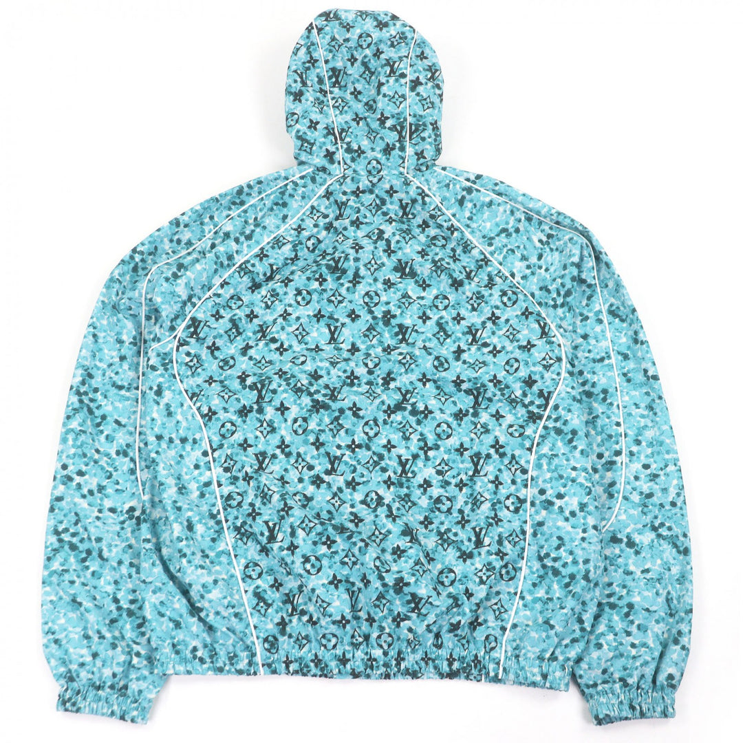 Pristine LOUIS VUITTON Blouson Monogram Printed Windbreaker blue Nylon