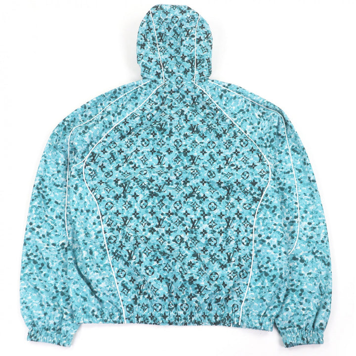 Pristine LOUIS VUITTON Blouson Monogram Printed Windbreaker blue Nylon