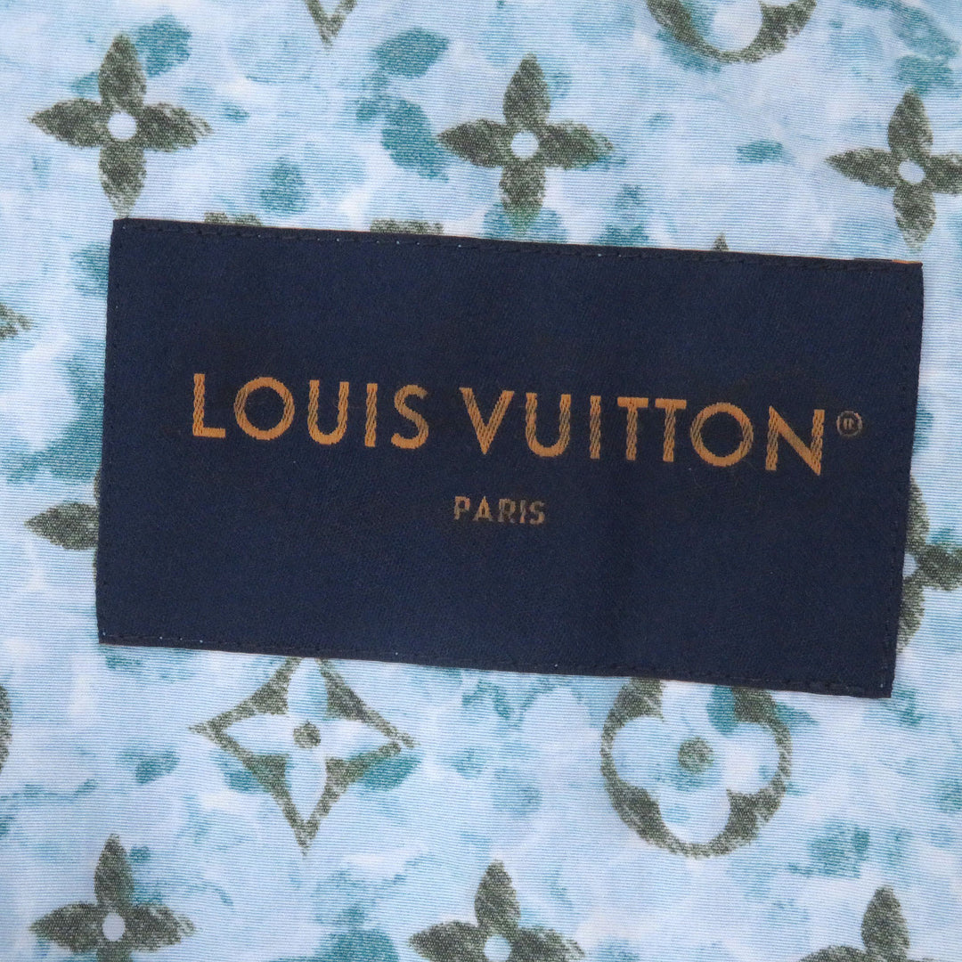 Pristine LOUIS VUITTON Blouson Monogram Printed Windbreaker blue Nylon