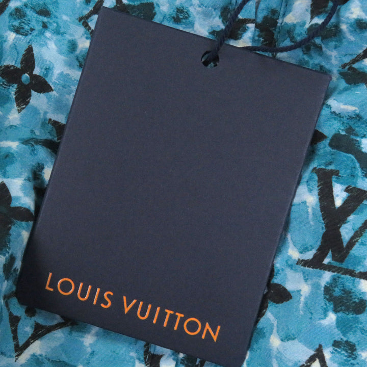 Pristine LOUIS VUITTON Blouson Monogram Printed Windbreaker blue Nylon