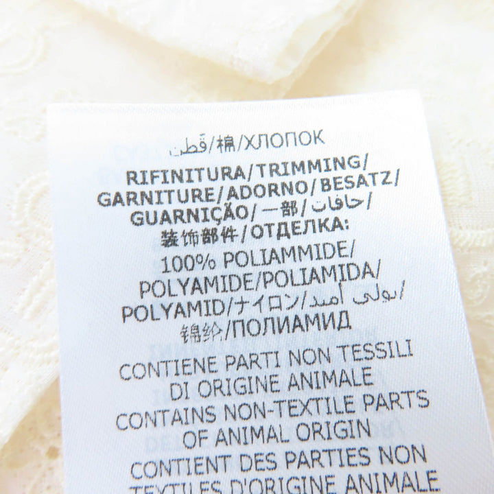 Excellent GUCCI blouse GG pattern short-sleeved shirt Ivory Women 36 627402