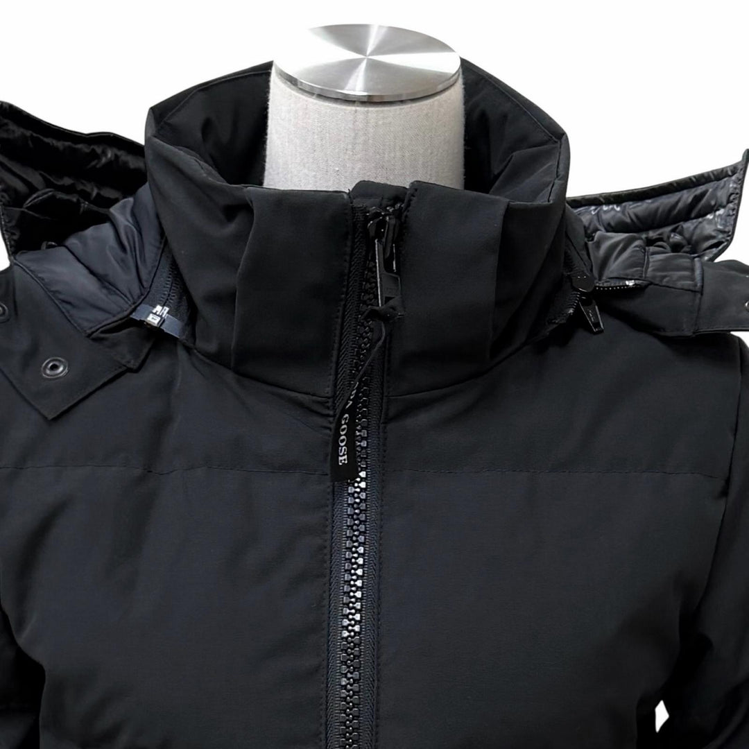 Very Good CANADA GOOSE Down jacket CHELSEA black polyester Women XS 3804W