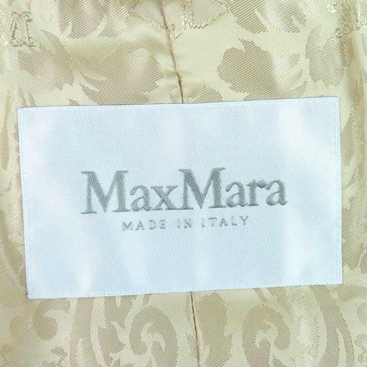 Excellent Max Mara coat Teddy bear White tag beige alpaca Women S 23101602336