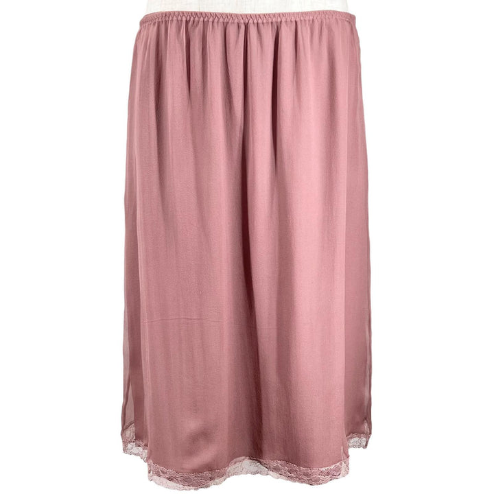 Excellent GUCCI skirt Removable inner lining, lace petticoat. pink silk Women