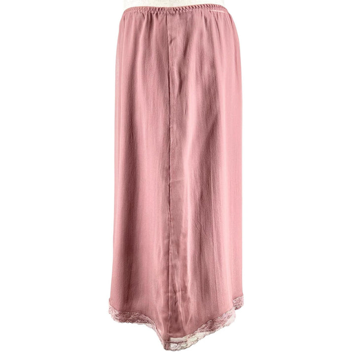 Excellent GUCCI skirt Removable inner lining, lace petticoat. pink silk Women
