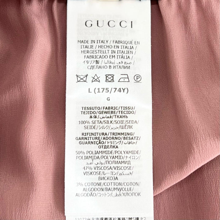 Excellent GUCCI skirt Removable inner lining, lace petticoat. pink silk Women