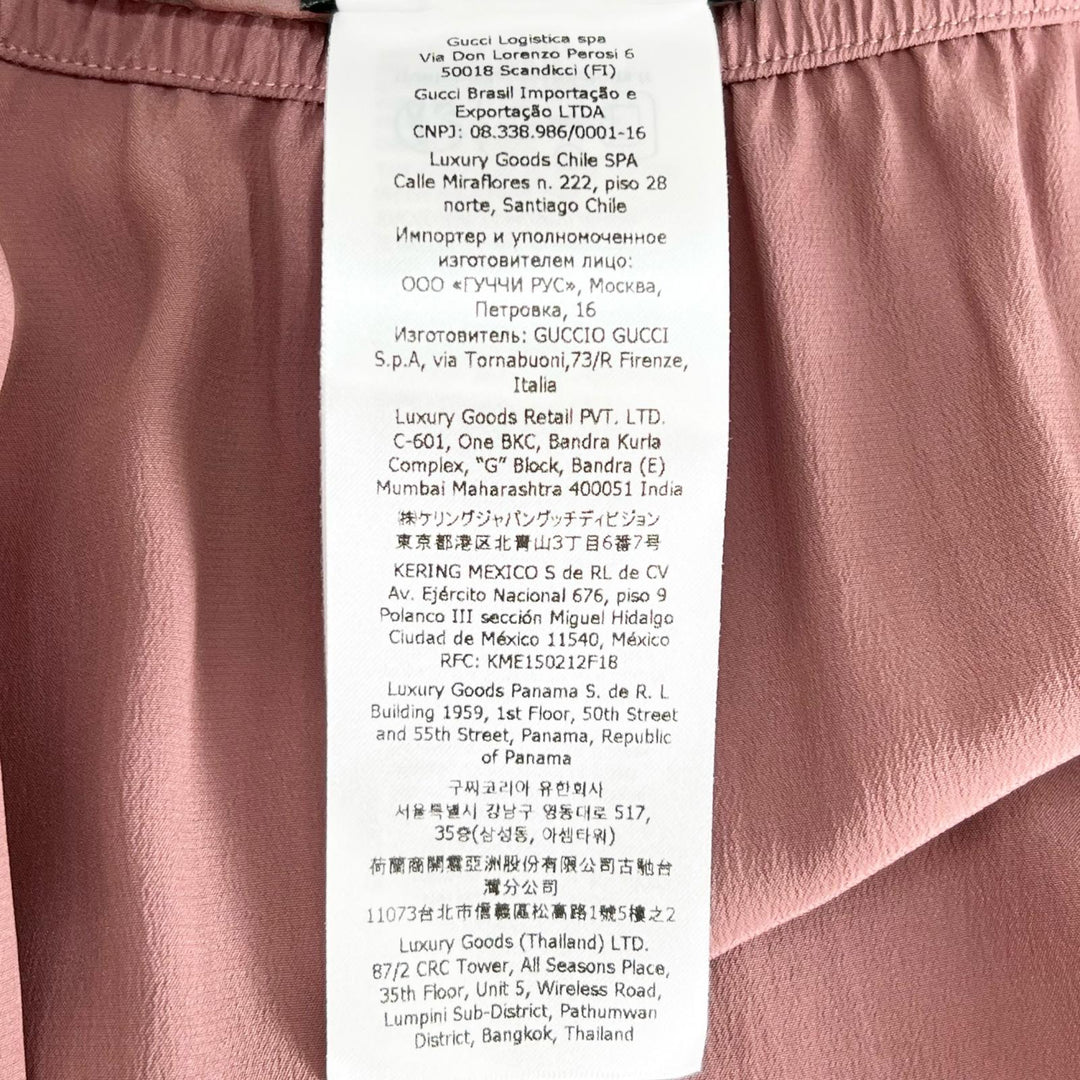Excellent GUCCI skirt Removable inner lining, lace petticoat. pink silk Women