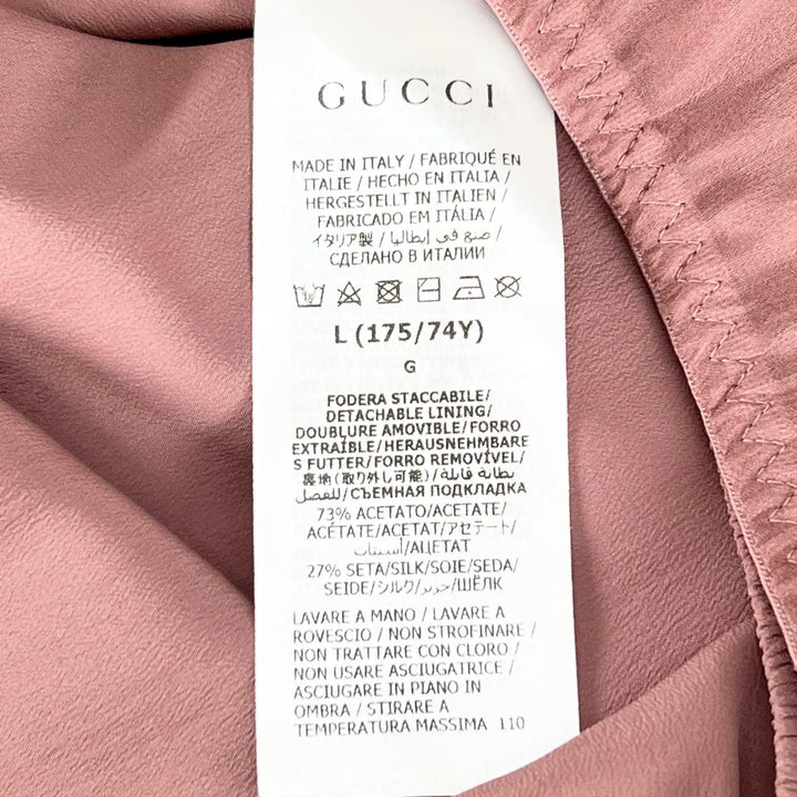 Excellent GUCCI skirt Removable inner lining, lace petticoat. pink silk Women