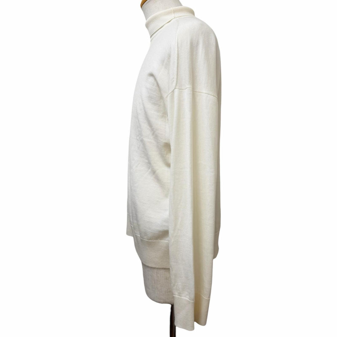 Excellent BOTTEGAVENETA sweater Logo embroidered turtleneck knit