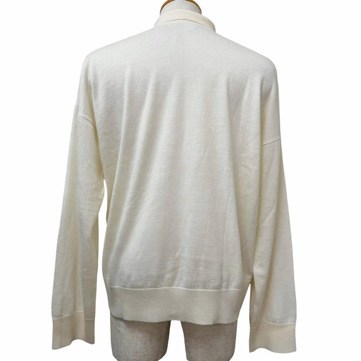 Excellent BOTTEGAVENETA sweater Logo embroidered turtleneck knit