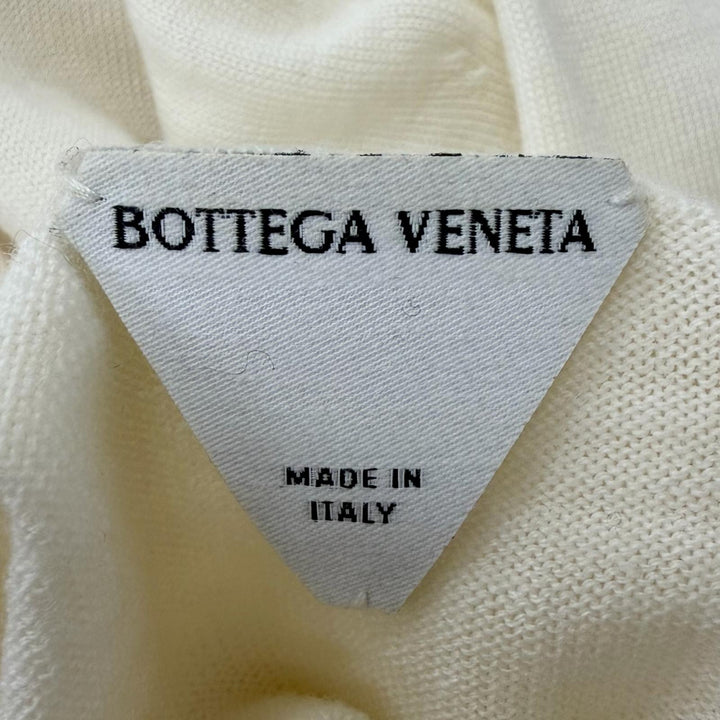 Excellent BOTTEGAVENETA sweater Logo embroidered turtleneck knit