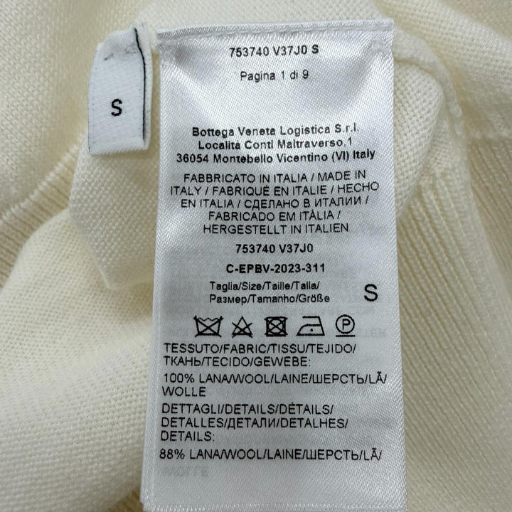 Excellent BOTTEGAVENETA sweater Logo embroidered turtleneck knit