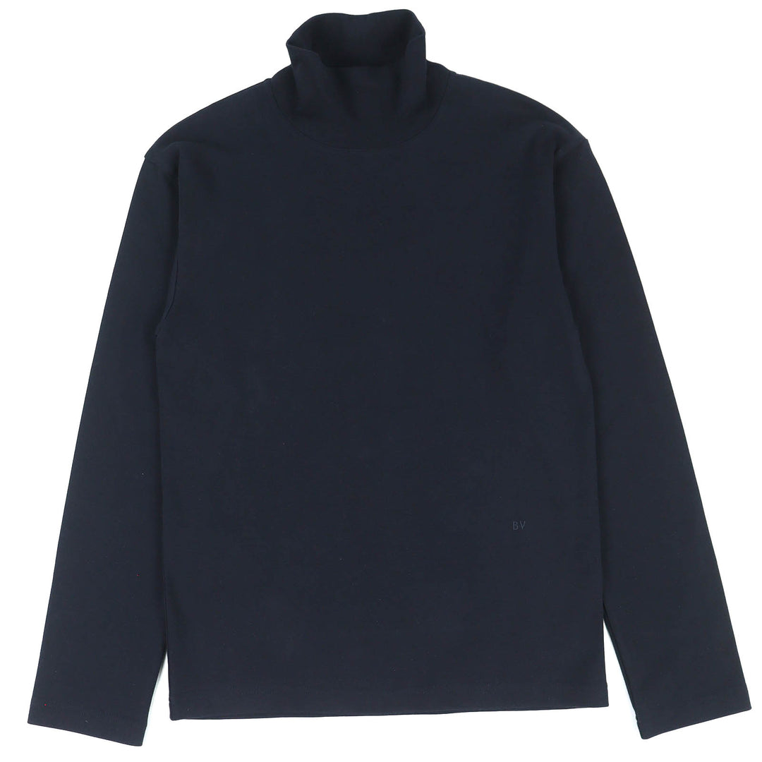 Excellent BOTTEGAVENETA Logo embroidered high-neck long-sleeved top XS 725652