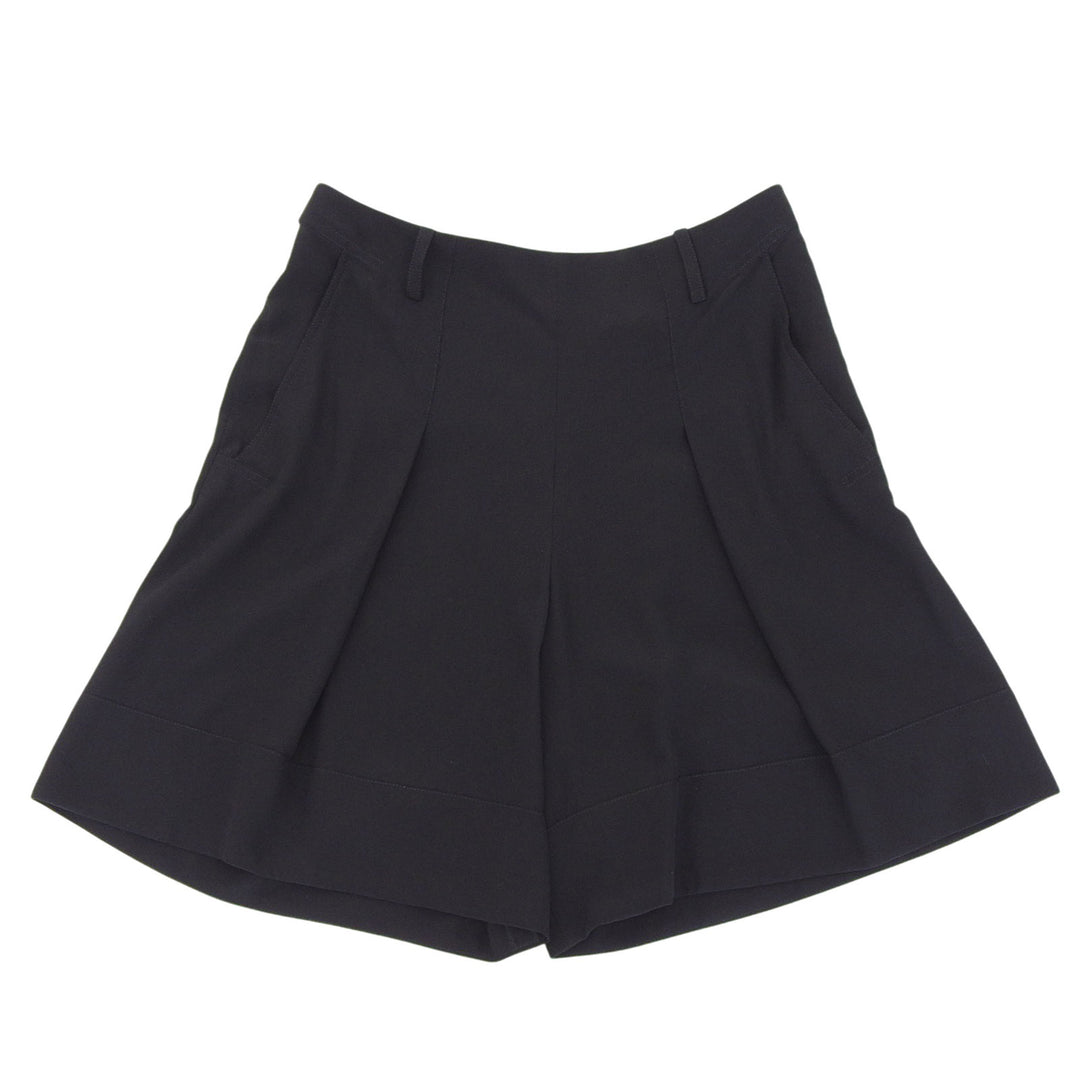 Great HERMES Shorts With serie buttons black silk Women 36