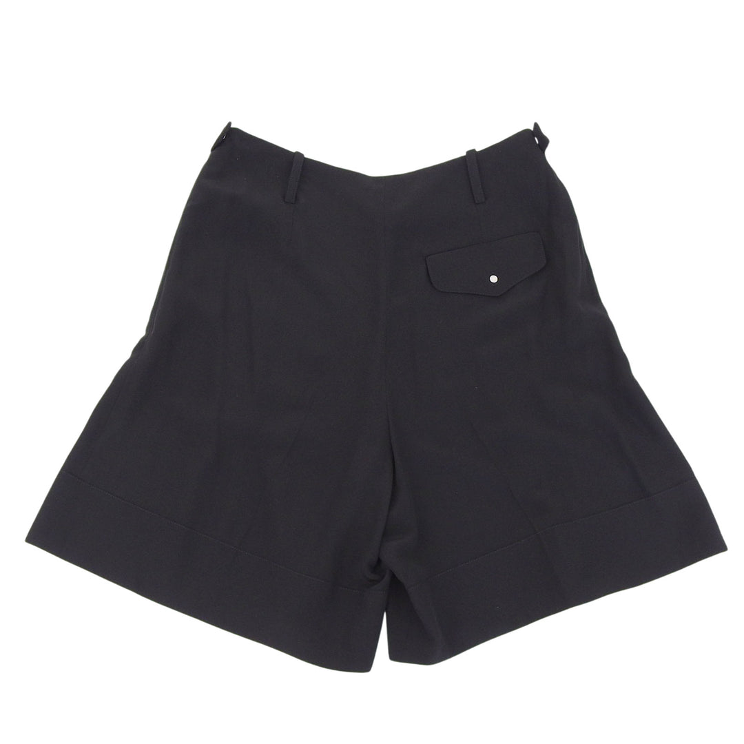 Great HERMES Shorts With serie buttons black silk Women 36