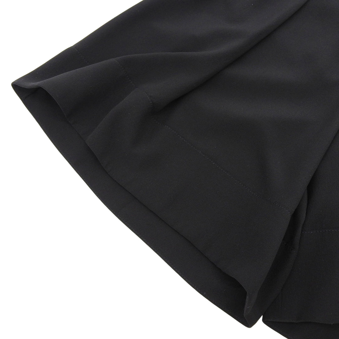 Great HERMES Shorts With serie buttons black silk Women 36