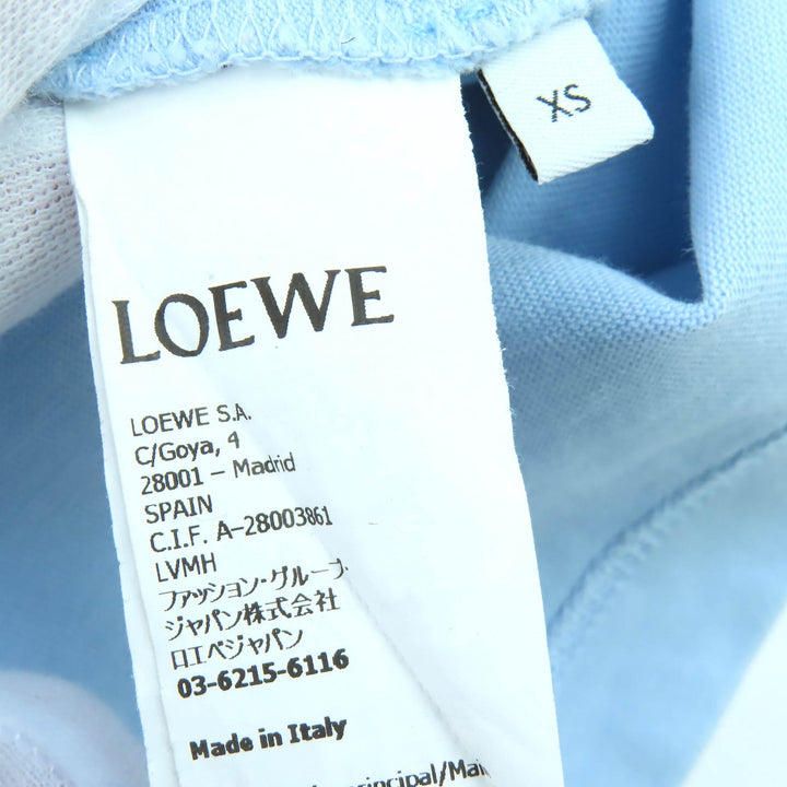 Great LOEWE Short sleeve T-shirt Logo Anagram Letter Embroidery XS H526Y22XA4