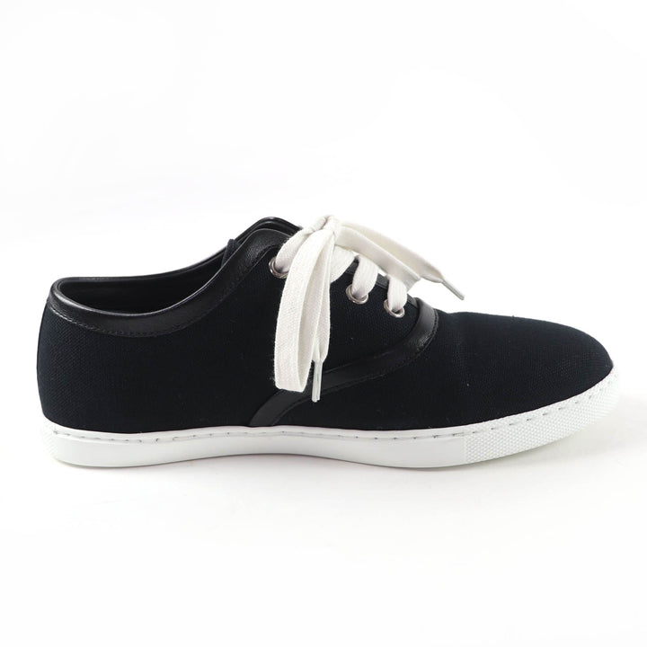 Great HERMES Low cut sneakers Innocent Lace-up shoes with logo patch black 36.5