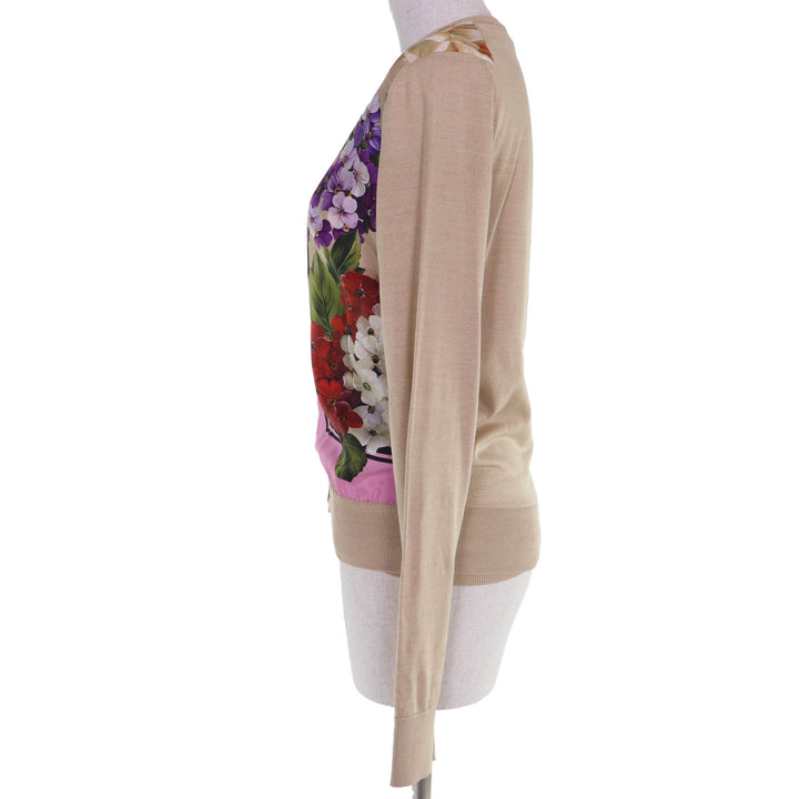 Excellent DOLCE&GABBANA ensemble Floral print knit cardigan/top 40 FX619T/FX620T