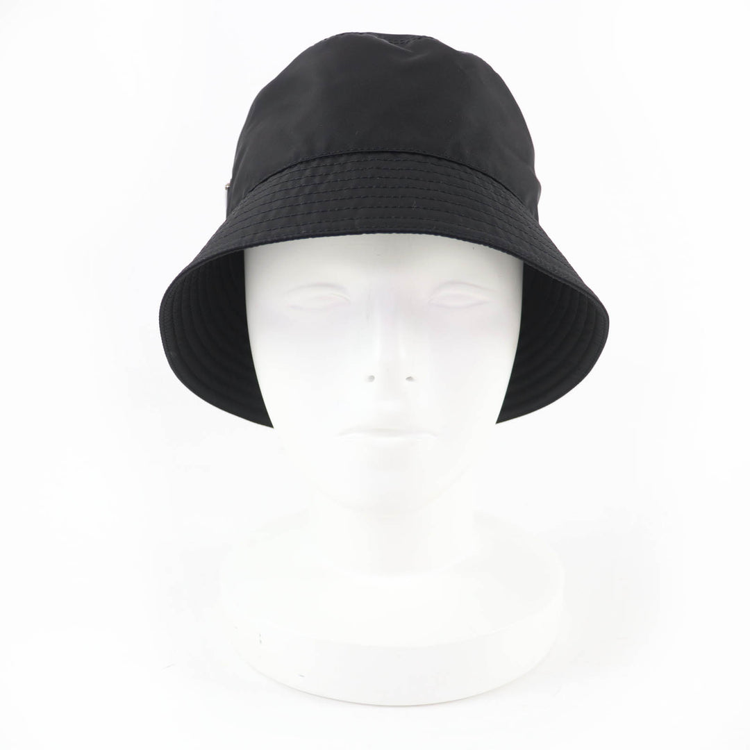 Excellent PRADA hat RE-NYLON Triangle with logo Bucket black Women S 1HC137