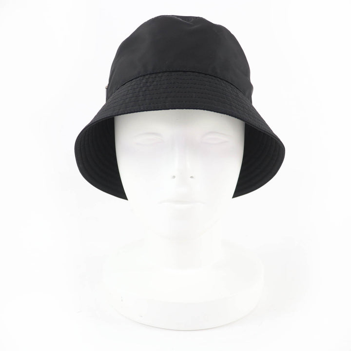 Excellent PRADA hat RE-NYLON Triangle with logo Bucket black Women S 1HC137