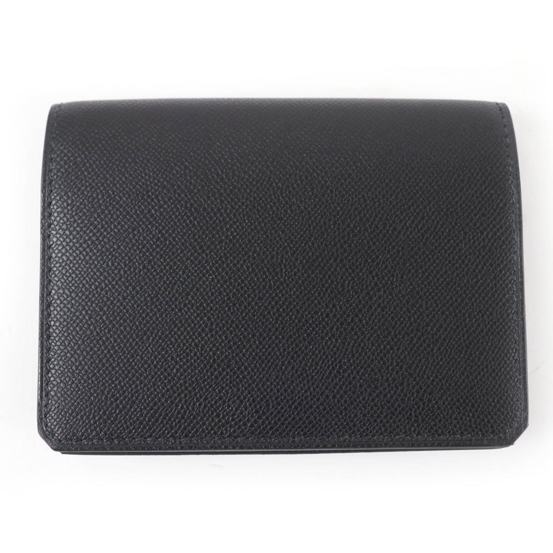 Pristine HERMES Card Case Medall Card Case Medor Metal black Vaugham Leather