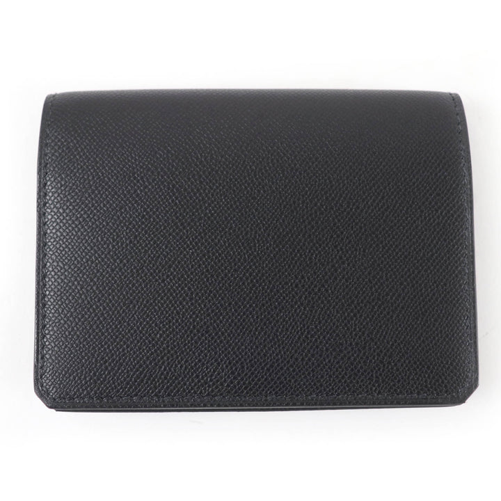 Pristine HERMES Card Case Medall Card Case Medor Metal black Vaugham Leather