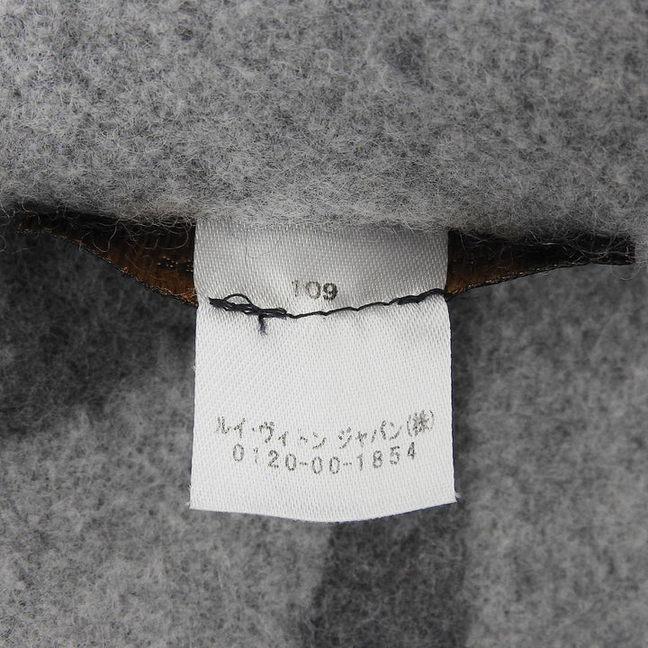 Great LOUIS VUITTON Scarf Echalpe Cardiff gray wool Women M70484