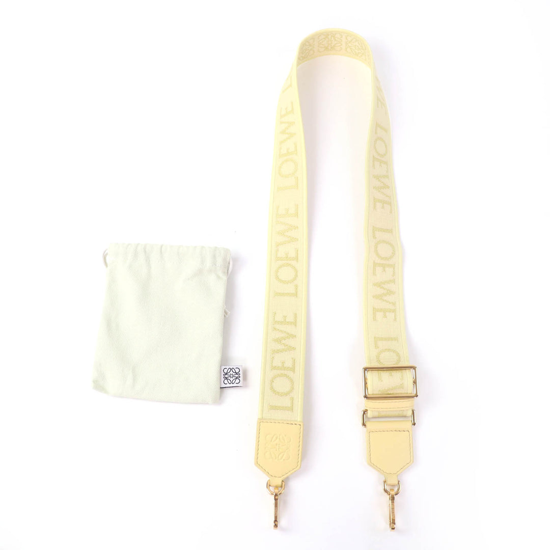 Great LOEWE Shoulder strap Anagram logo yellow leather Women