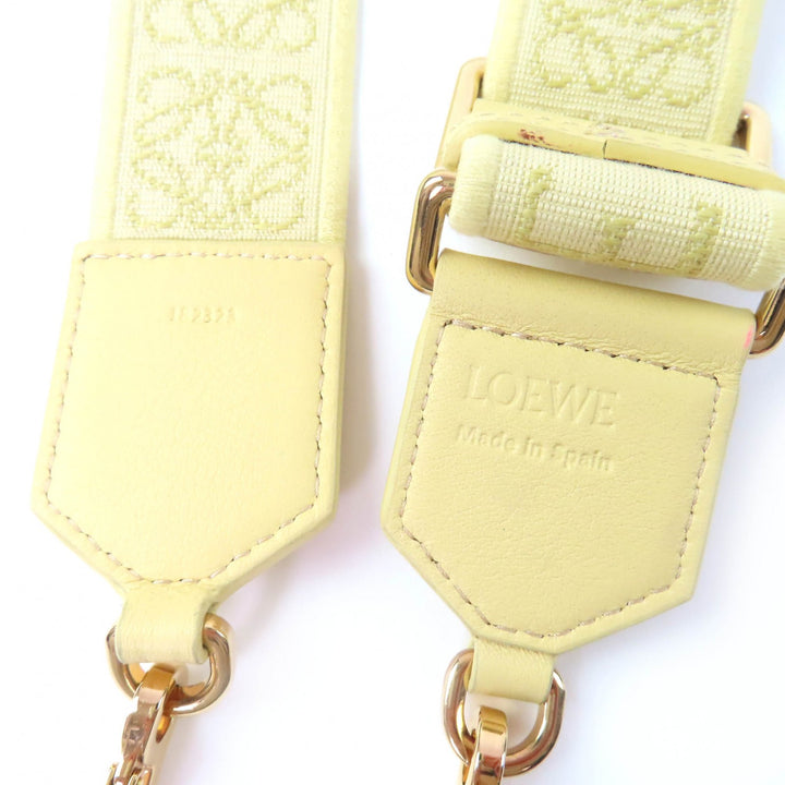 Great LOEWE Shoulder strap Anagram logo yellow leather Women