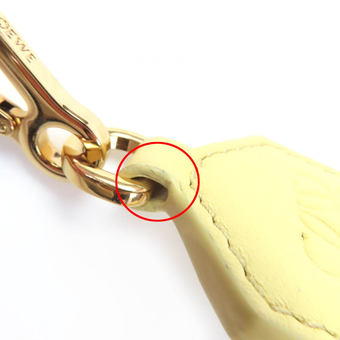 Great LOEWE Shoulder strap Anagram logo yellow leather Women