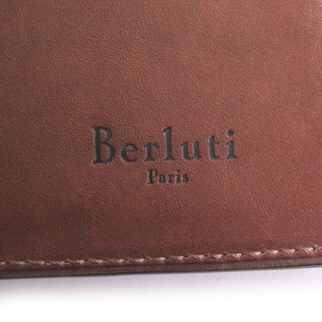 Very Good Berluti Purse Gaspard Bifold Wallet Brown leather mens