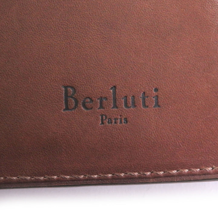 Very Good Berluti Purse Gaspard Bifold Wallet Brown leather mens