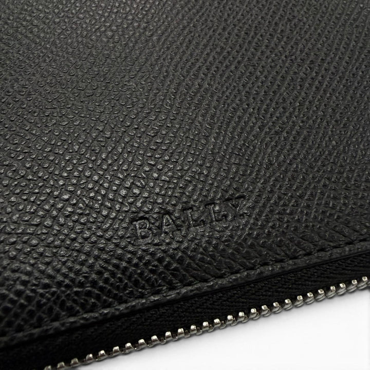Excellent BALLY Purse black leather mens