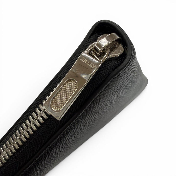 Excellent BALLY Purse black leather mens