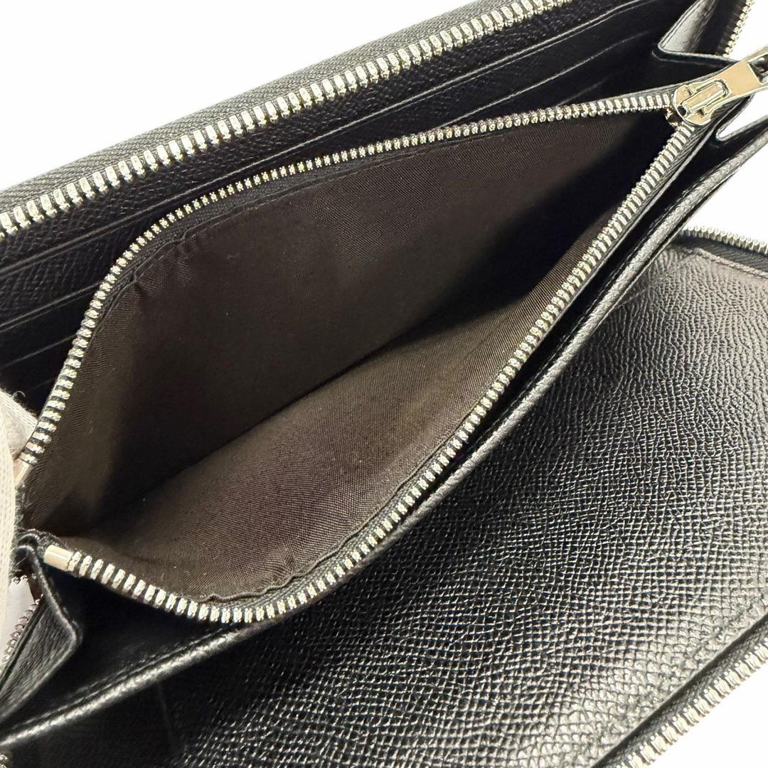 Excellent BALLY Purse black leather mens
